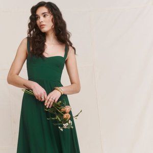 Reformation Celestia Dress Emerald